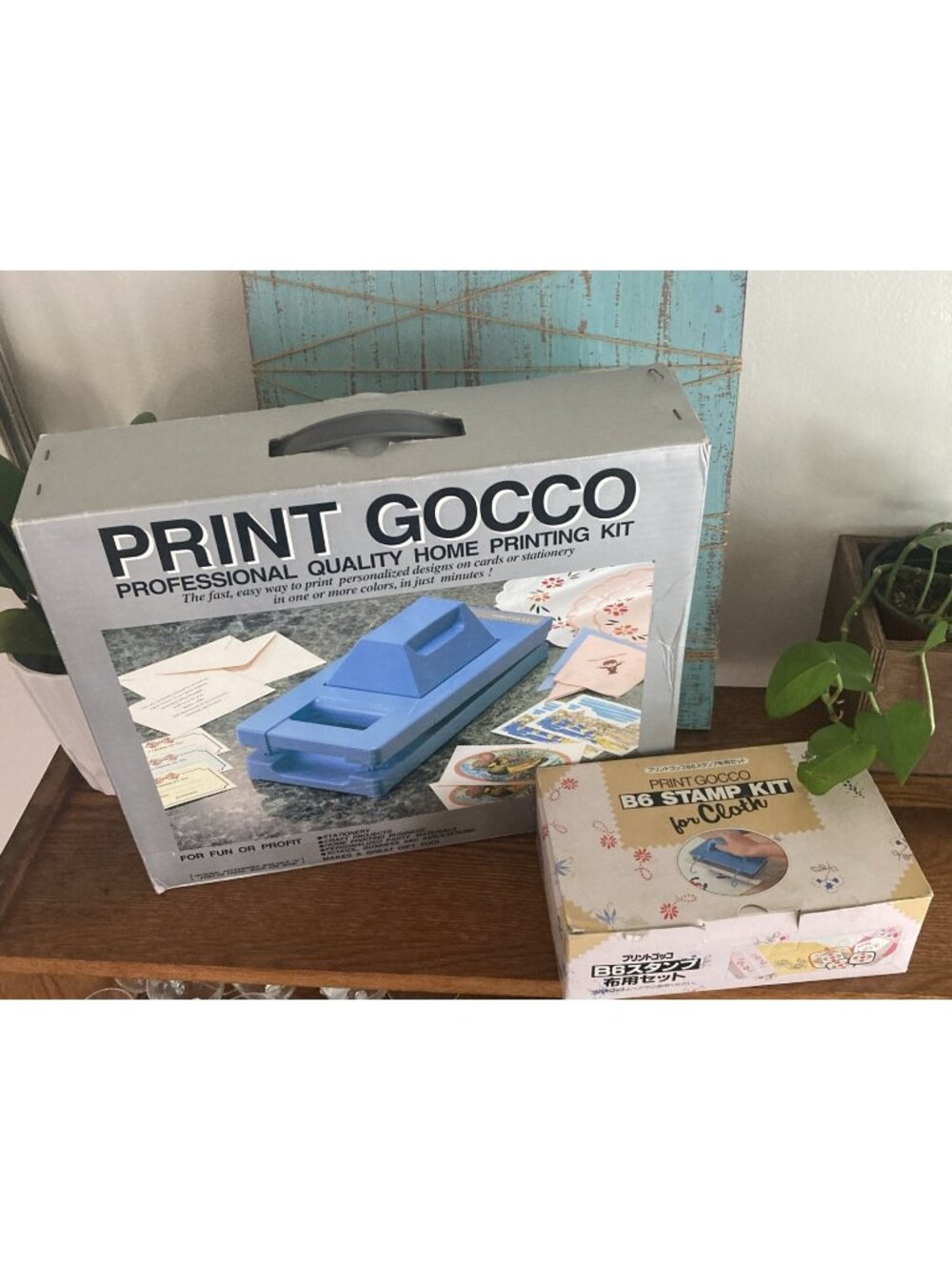 Riso Print Gocco PG-5 Kit Used Once 16 bulbs  Screens B6 & Hand Stamp Cloth Kit